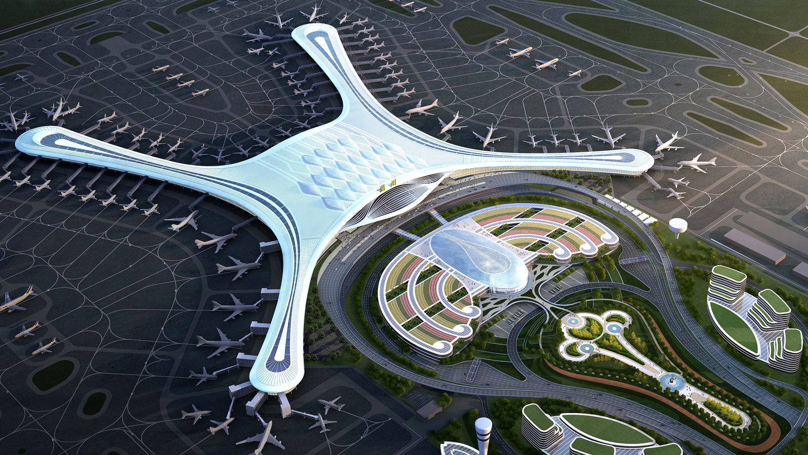 大跨度空间结构工程-兰州中川国际机场航站楼项目